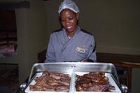 Chobe River Camp - Abendessen in der Boma