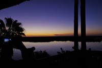 Sonnenuntergang am Chobe