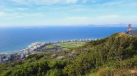 Rundreise Südafrika - Blick auf die Gefängnisinsel und die Bucht von Kapstadt vom Signal Hill