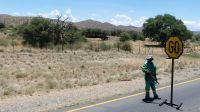 Namibia - Straßenbaustelle