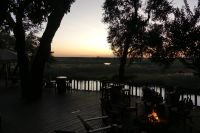 abends am Kwando, Namushasha River Lodge