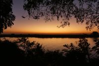 Sonnenuntergang am Chobe