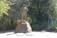 Victoriafälle, Livingstone Denkmal