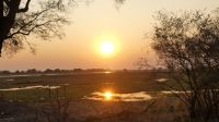 Namibia - Sonnenuntergang am Okavango