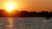 Simbabwe - Bootsfahrt auf dem Sambesi - Sundowner