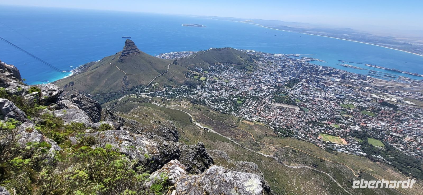 5 Blick von 1087m Höhe auf Lionshead