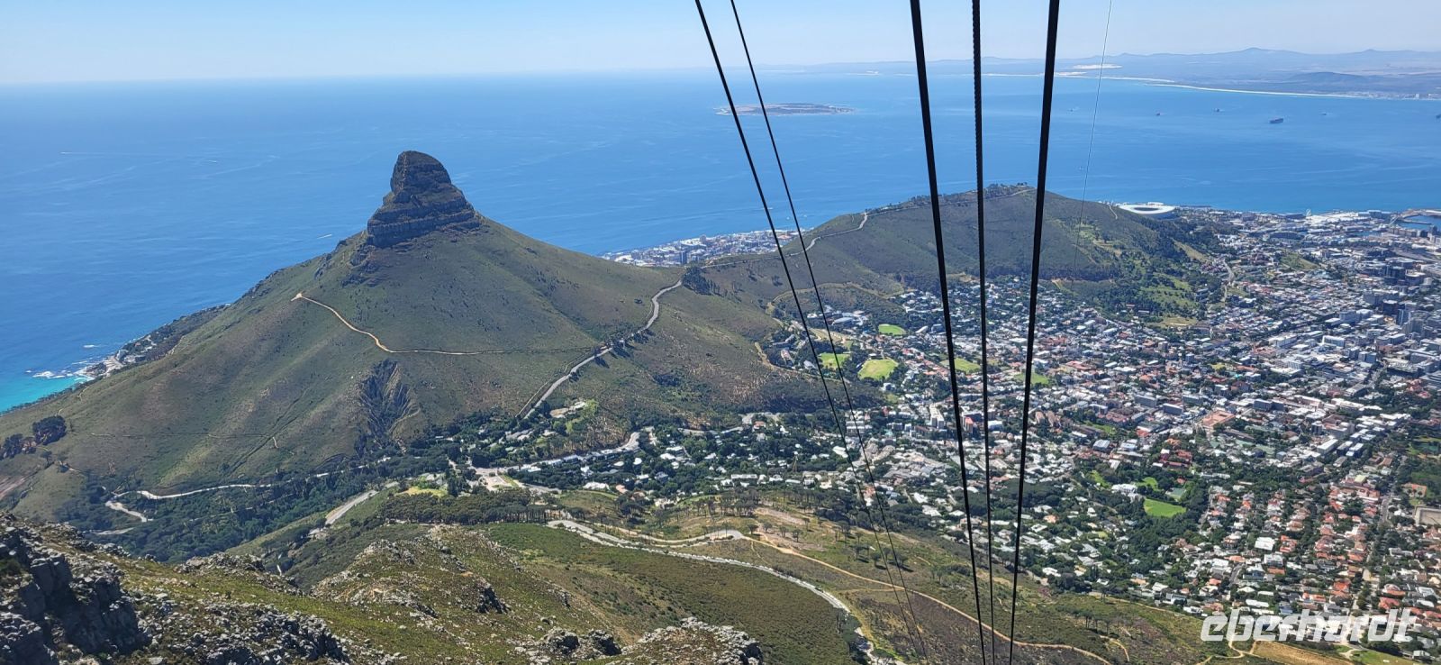 9 Blick von 1087m Höhe auf Kapstadt