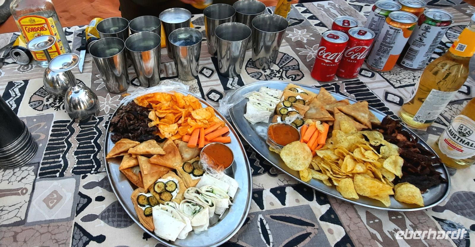 Namibia - Nature Drive in der Kalahari - Sundowner