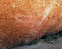 Namibia - San-Zeichnungen an der Spitzkoppe