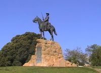 Namibia - Windhoek Nostalgie - erster Standort des Südwester-Reiters