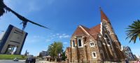 Namibia - Windhoek - Christuskirche und Kaffeemühle