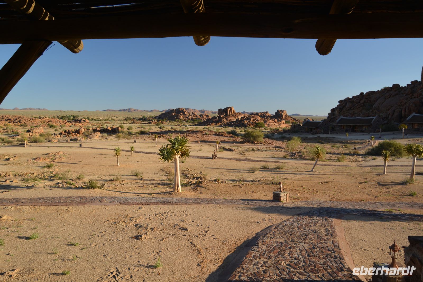 Blick vom Balkon des Bungalows im Canyon Village