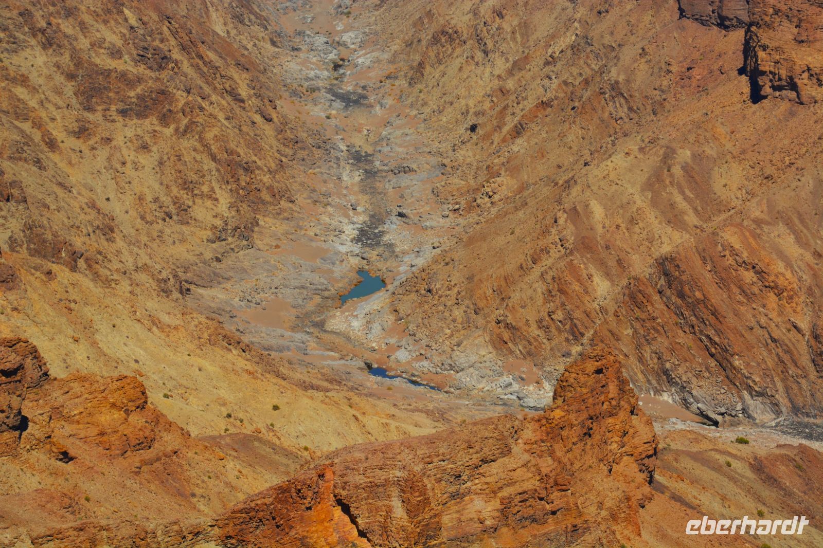 Wasser am Canyongrund des Fish Rivers