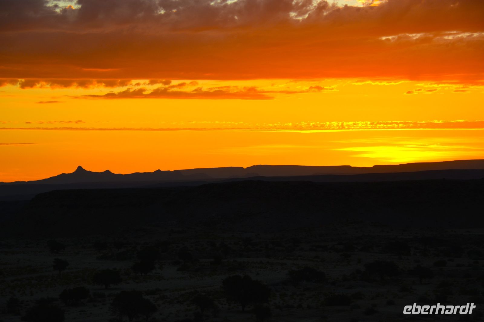 Bilderbuch Sonnenuntergang in der Canyon Lodge