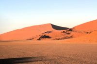 aprikosenfarbige Dünen im Morgenlicht von Sossusvlei
