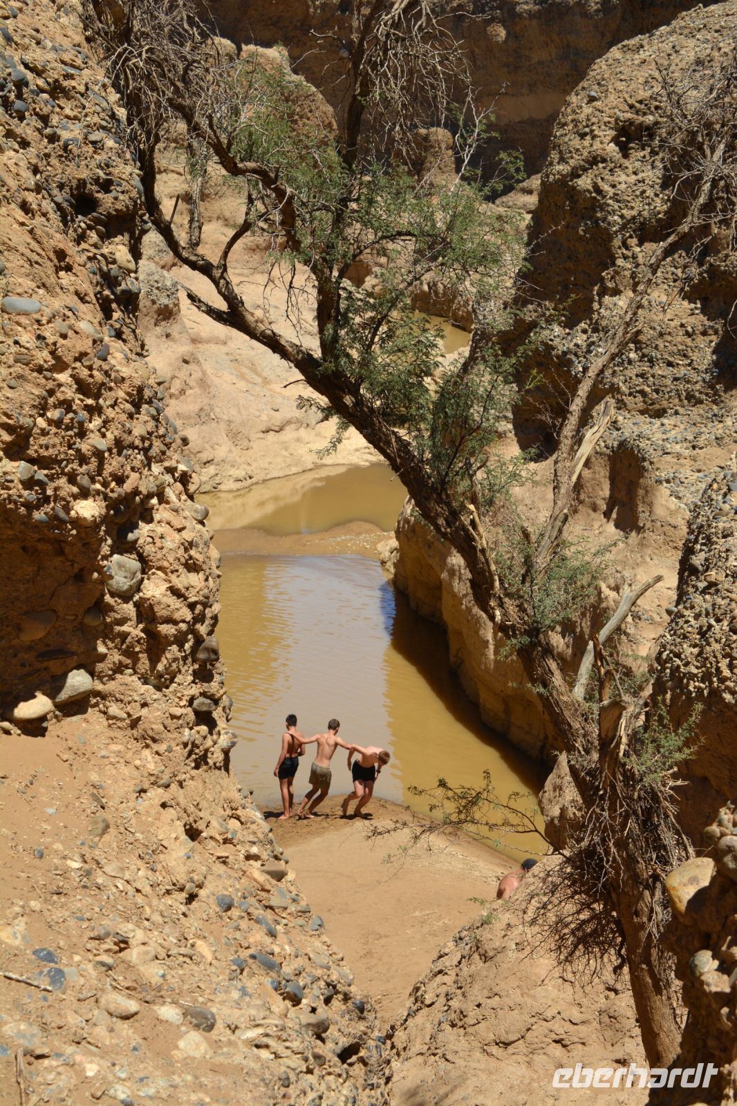 Bade-Spaß im Sesriem Canyon