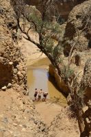 Bade-Spaß im Sesriem Canyon