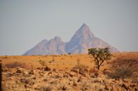 die Spitzkoppe macht ihrem Namen alle Ehre