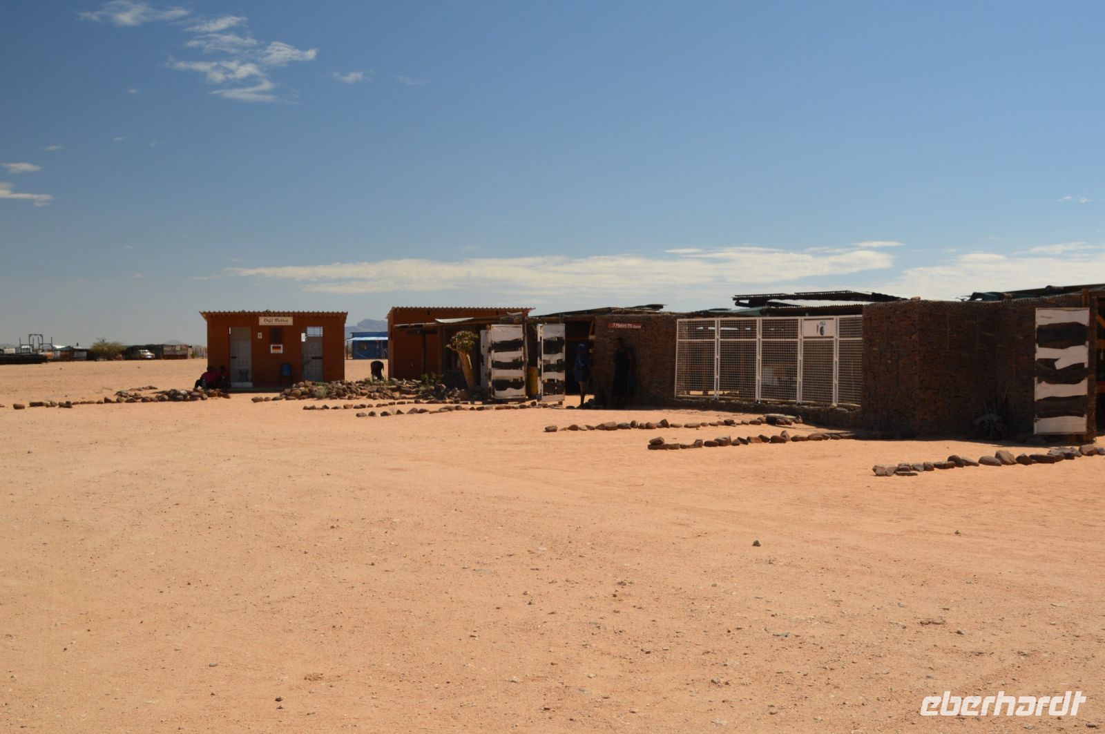 Mineralien-Verkaufsstände der Damara