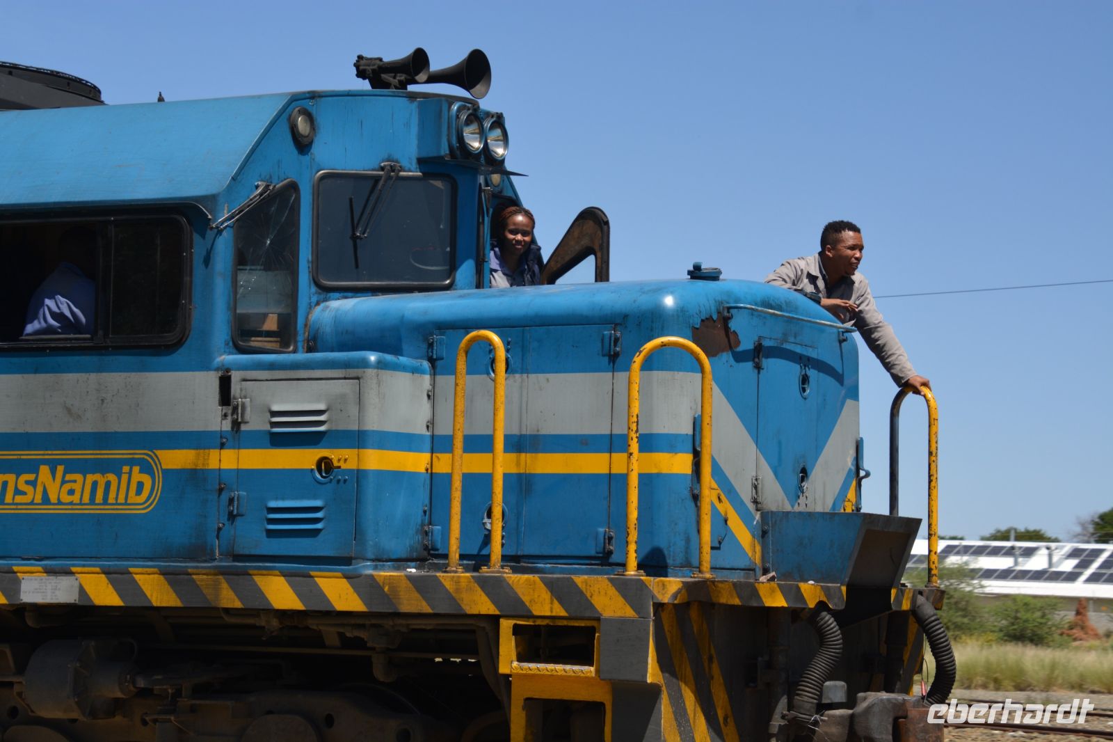 endlich ein Zug! in Otjiwarongo