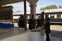 Empfangssekt für die Gäste von Rovos-Rail (Windhoek)