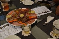 deftige Wurstplatte und ....  natürlich Bierverkostung bei 