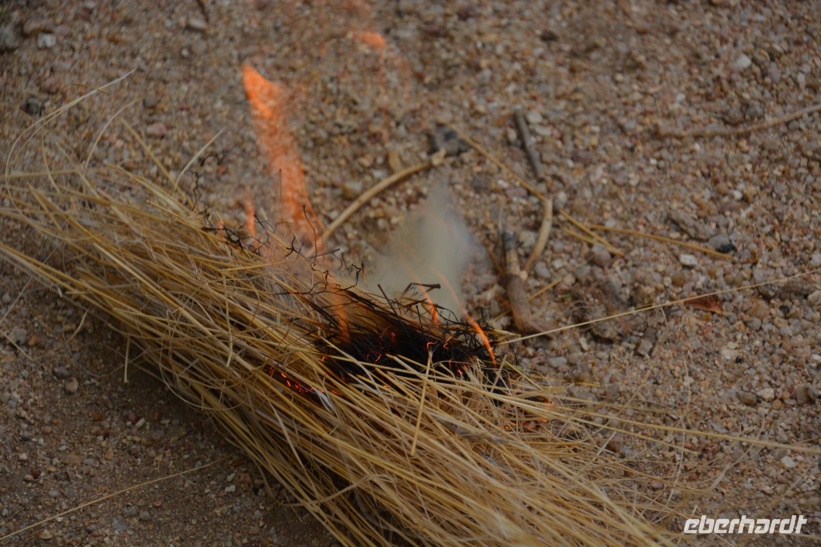 San Village: Feuer machen hat geklappt