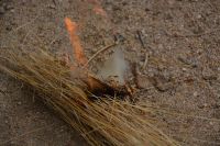 San Village: Feuer machen hat geklappt