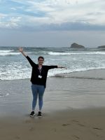 Reisebegleiterin Anne am Indischen Ozean 