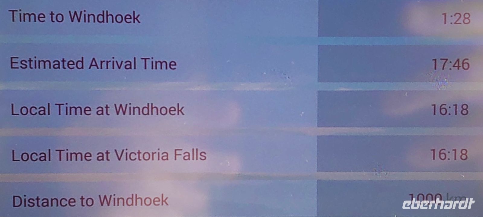 249 Flug Vic Falls - Windhoek