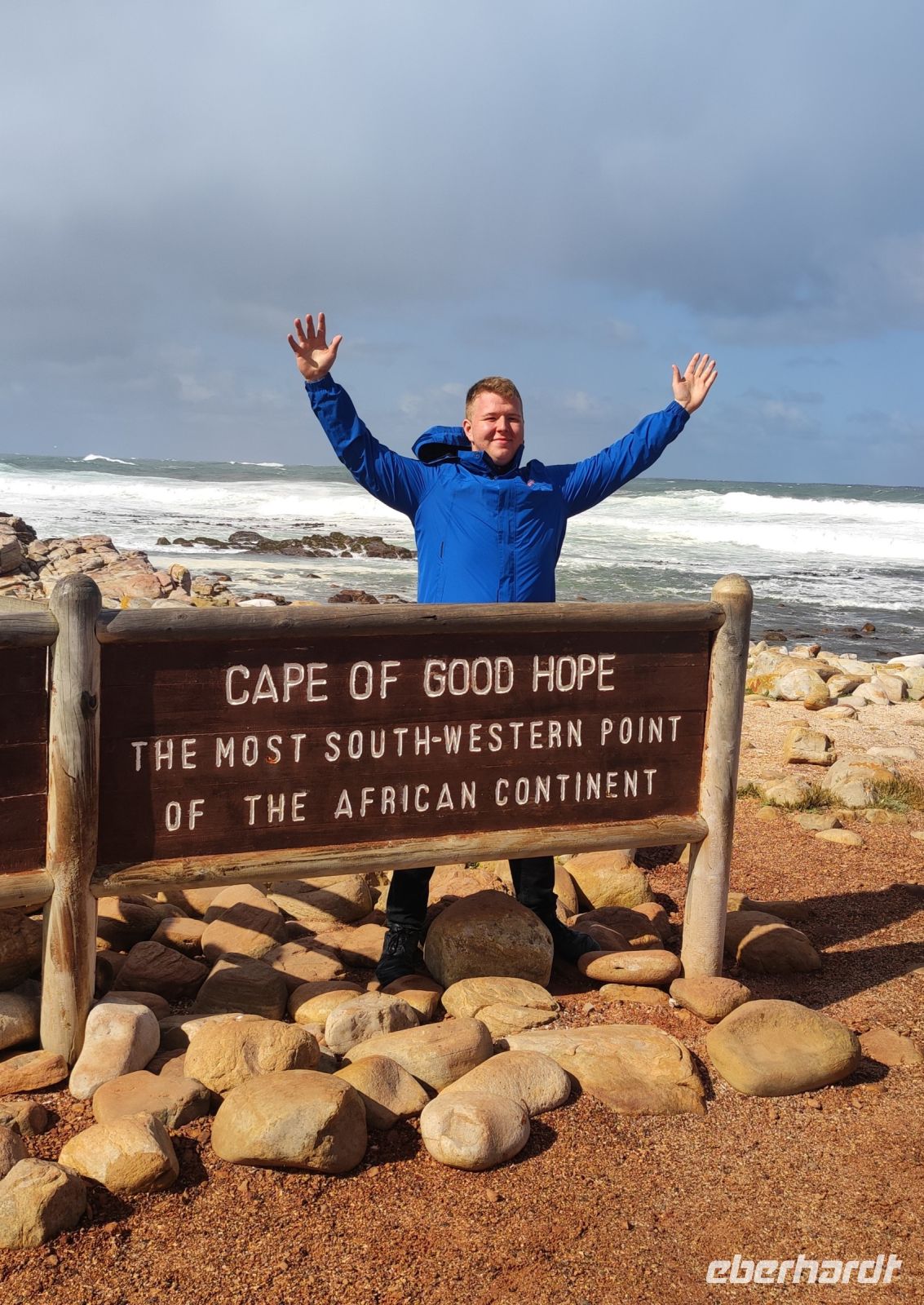 Reisebegleiter Sten Bernhardt am Kap der Guten Hoffnung - Kapstadt (Südafrika)