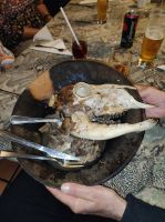 authentisch Afrikanisch (Smiley - Schafkopf) im Marcos Restaurant in Kapstadt (Südafrika)