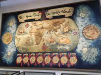 Historische Weltkarte im Diaz Museum, Mossel Bay (Südafrika)