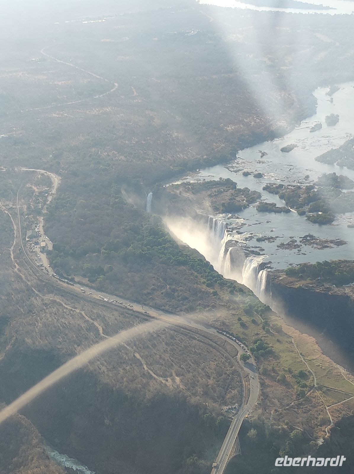 Victoria-Wasserfälle von Oben - Simbabwe
