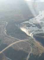 Victoria-Wasserfälle von Oben - Simbabwe