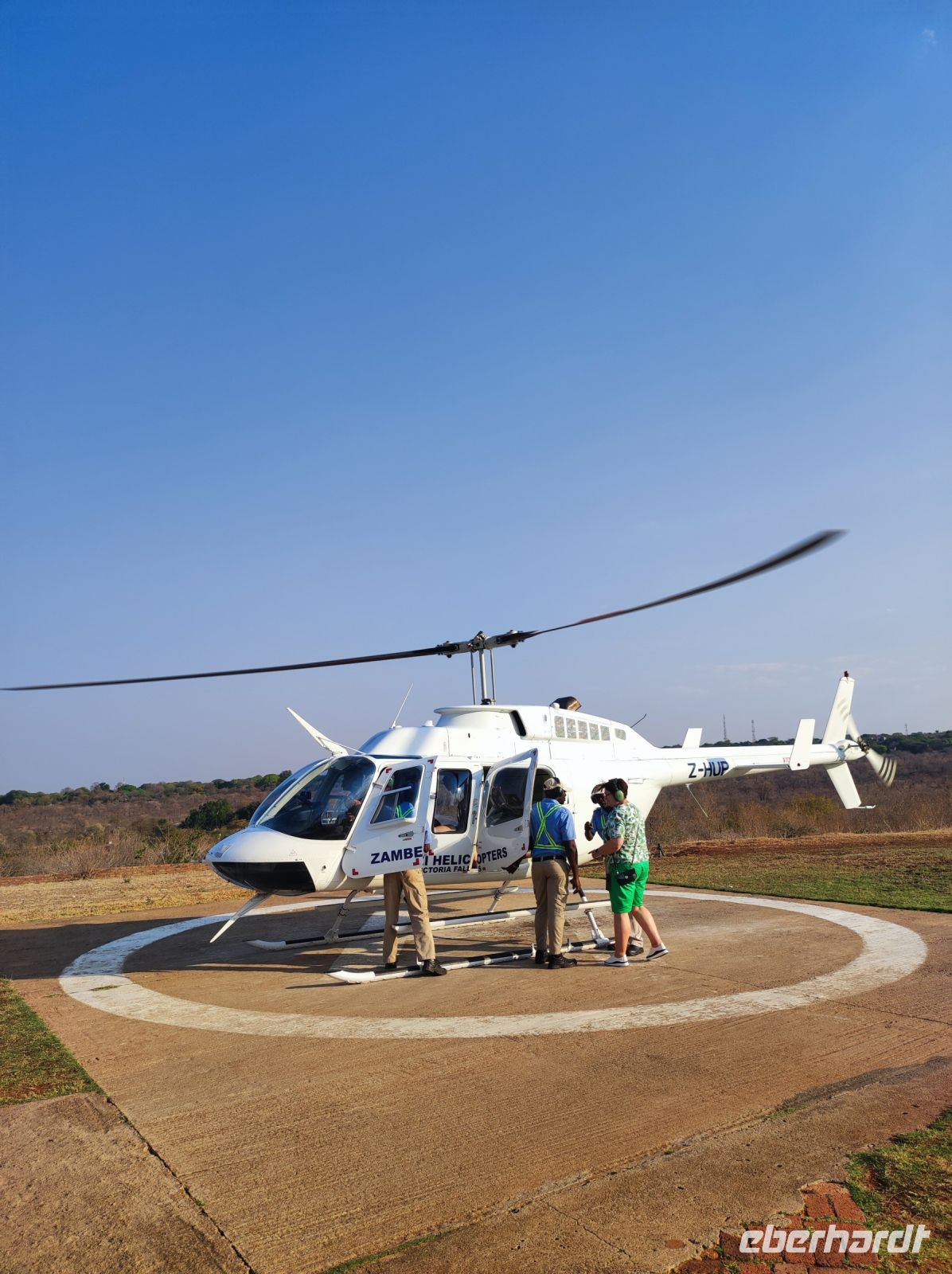 Helikopterrundflug Victoria-Wasserfälle von Oben - Simbabwe