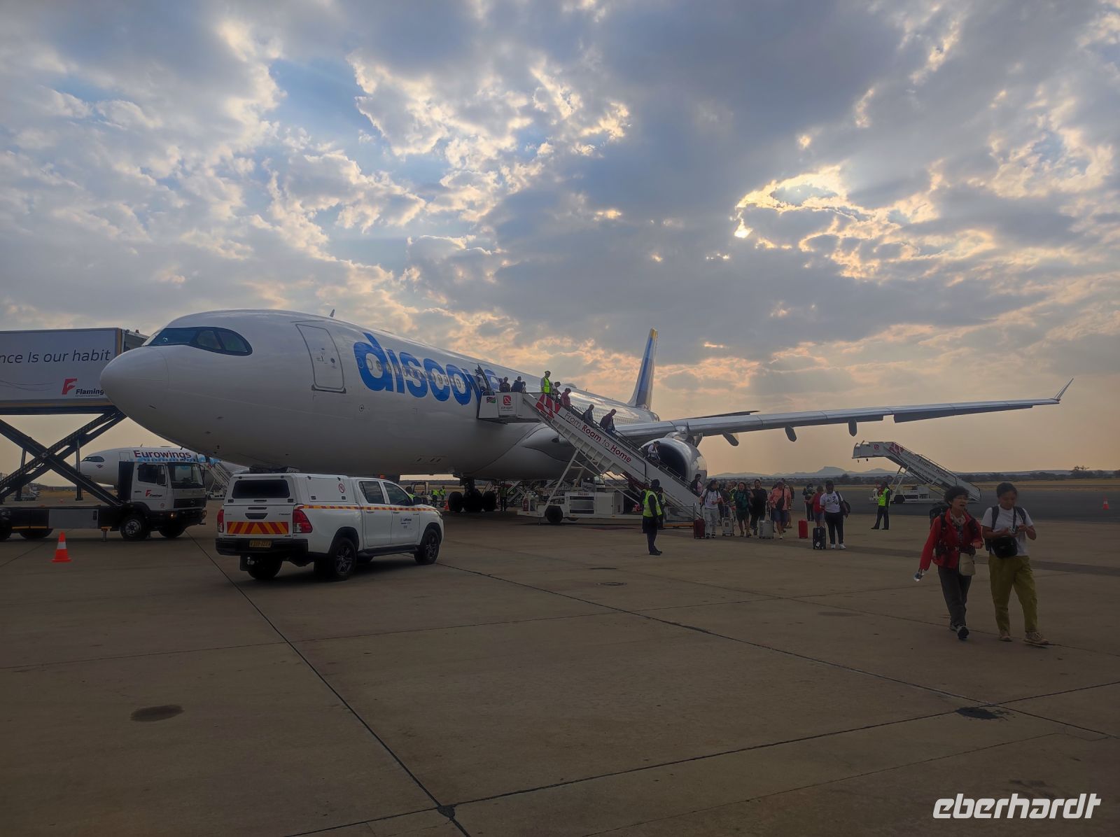 Rückflug nach Frankfurt via Windhoek