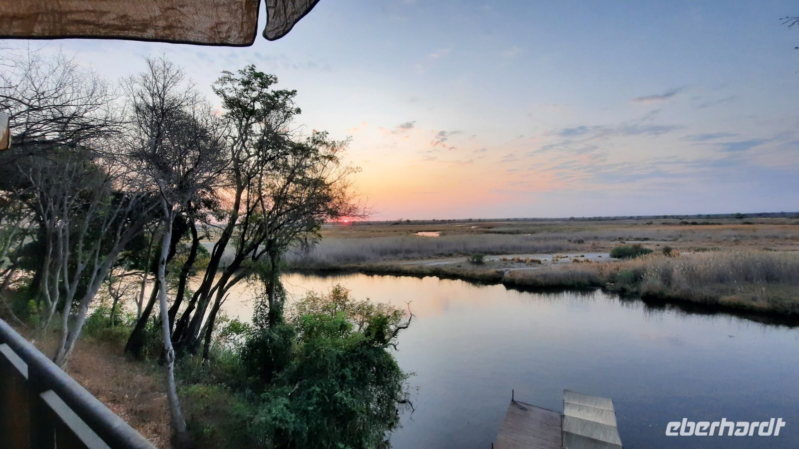 Namibia - Namushasha Lodge am Kwando - Sonnenuntergang
