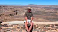 Namibia - Fish River Canyon - Jaco allein am Abgrund