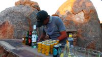 Namibia - Vorbereitung für den Sundowner