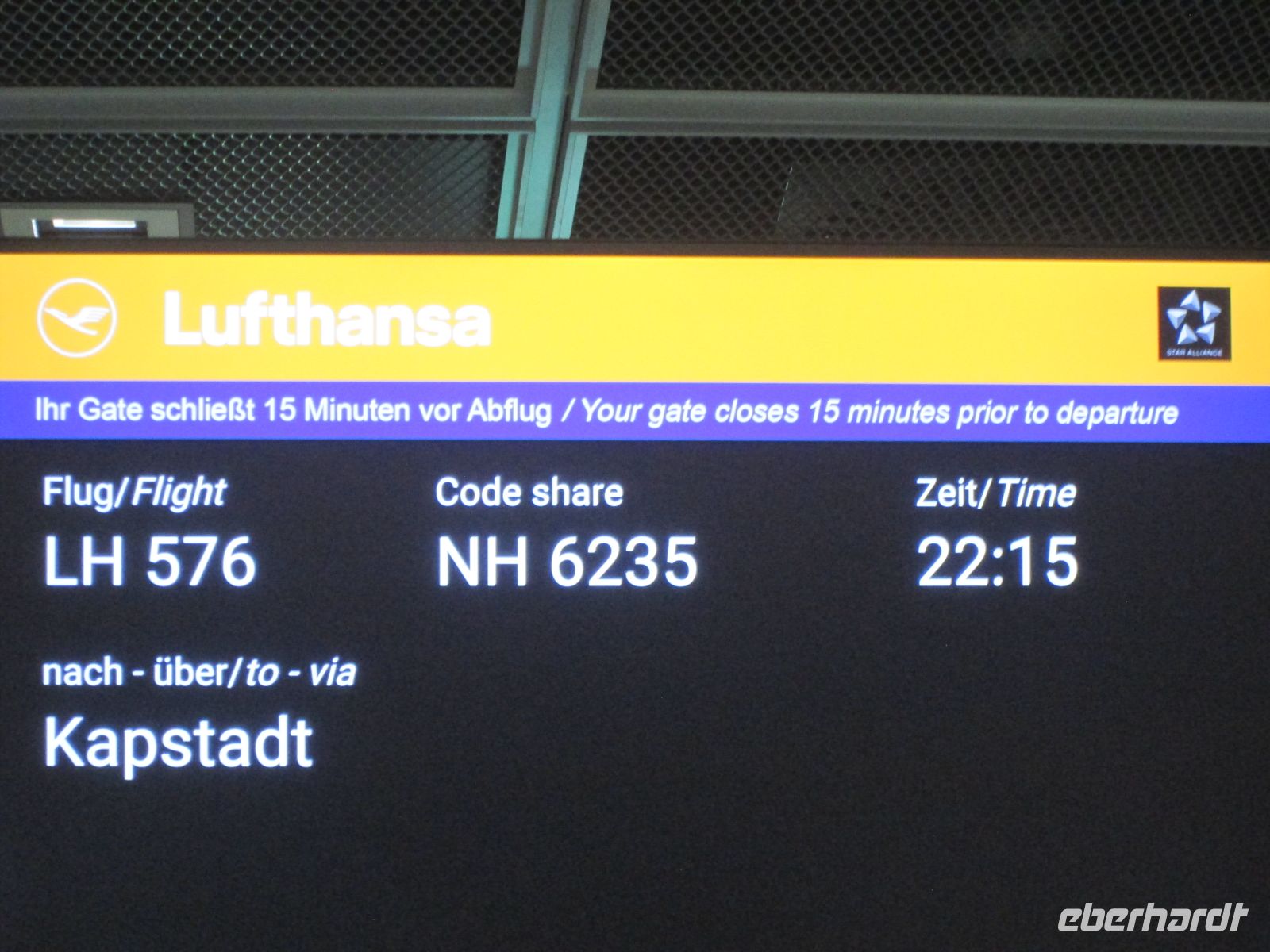 abflugbereit in Frankfurt