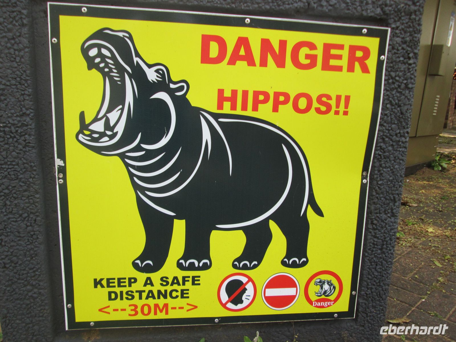 Warnschilder in St. Lucia