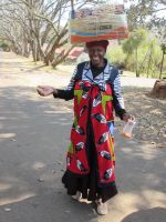 freundliche Begrüßung in Pilgrim's Rest