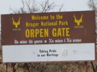 Eingang zum Kruger Park