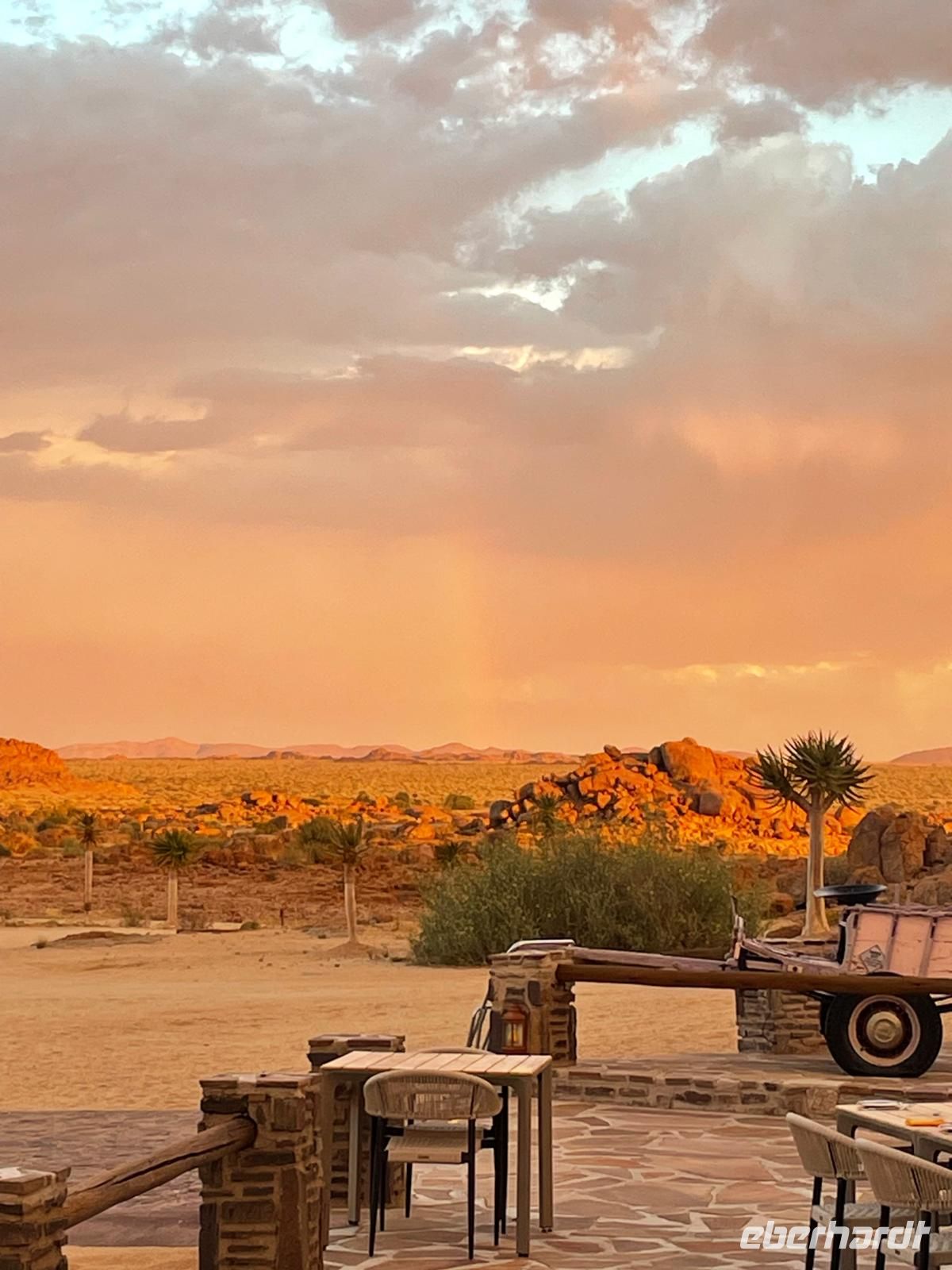 Regenbogen vor dem Abendessen