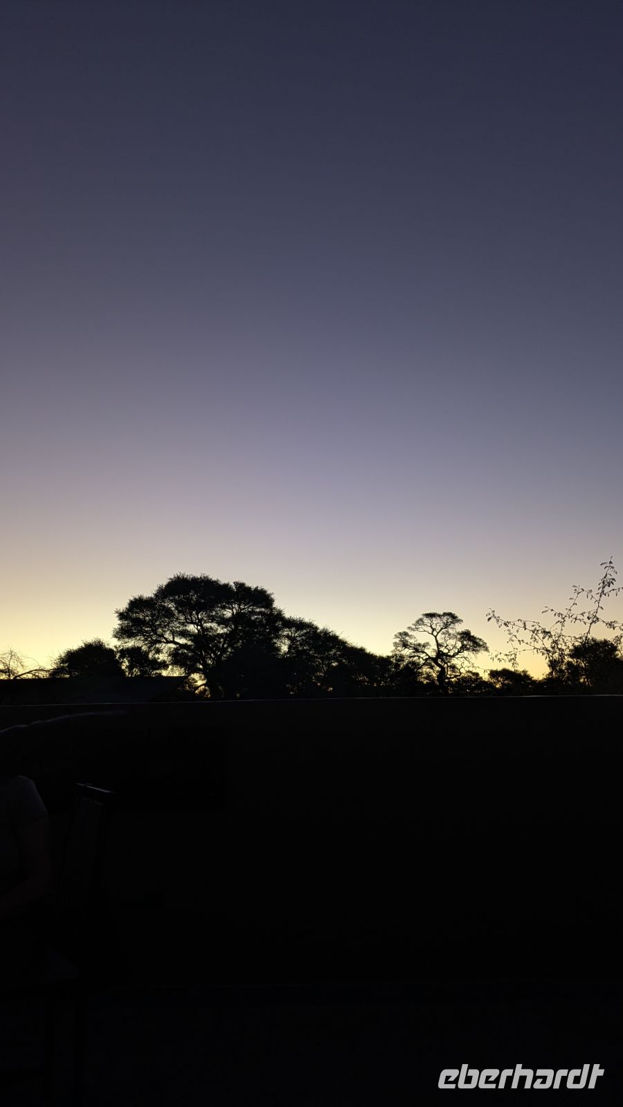 Sonnenuntergang, Sossusviel Lodge