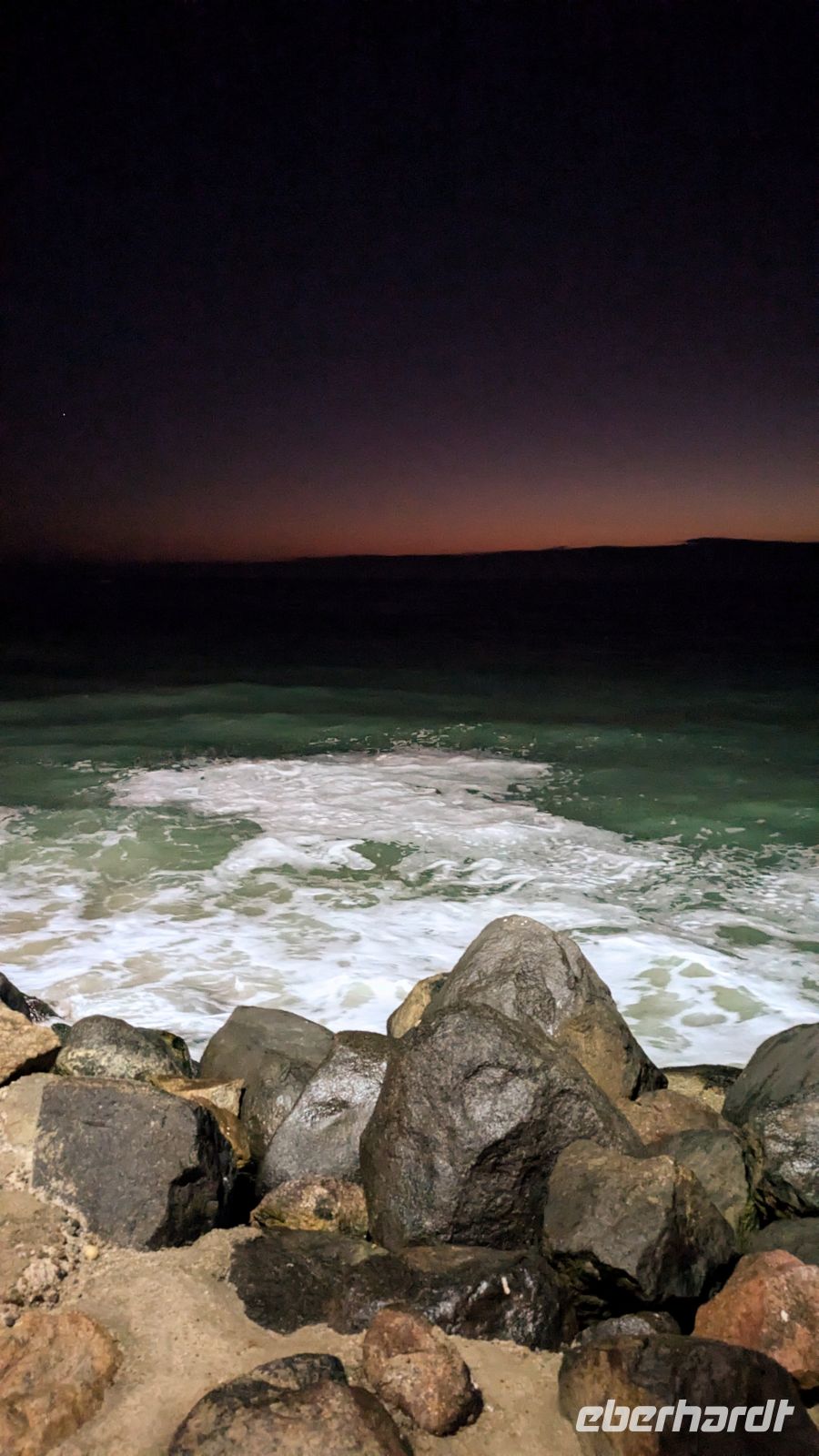 Sonnenuntergang nach dem Abendessen, Swakopmund