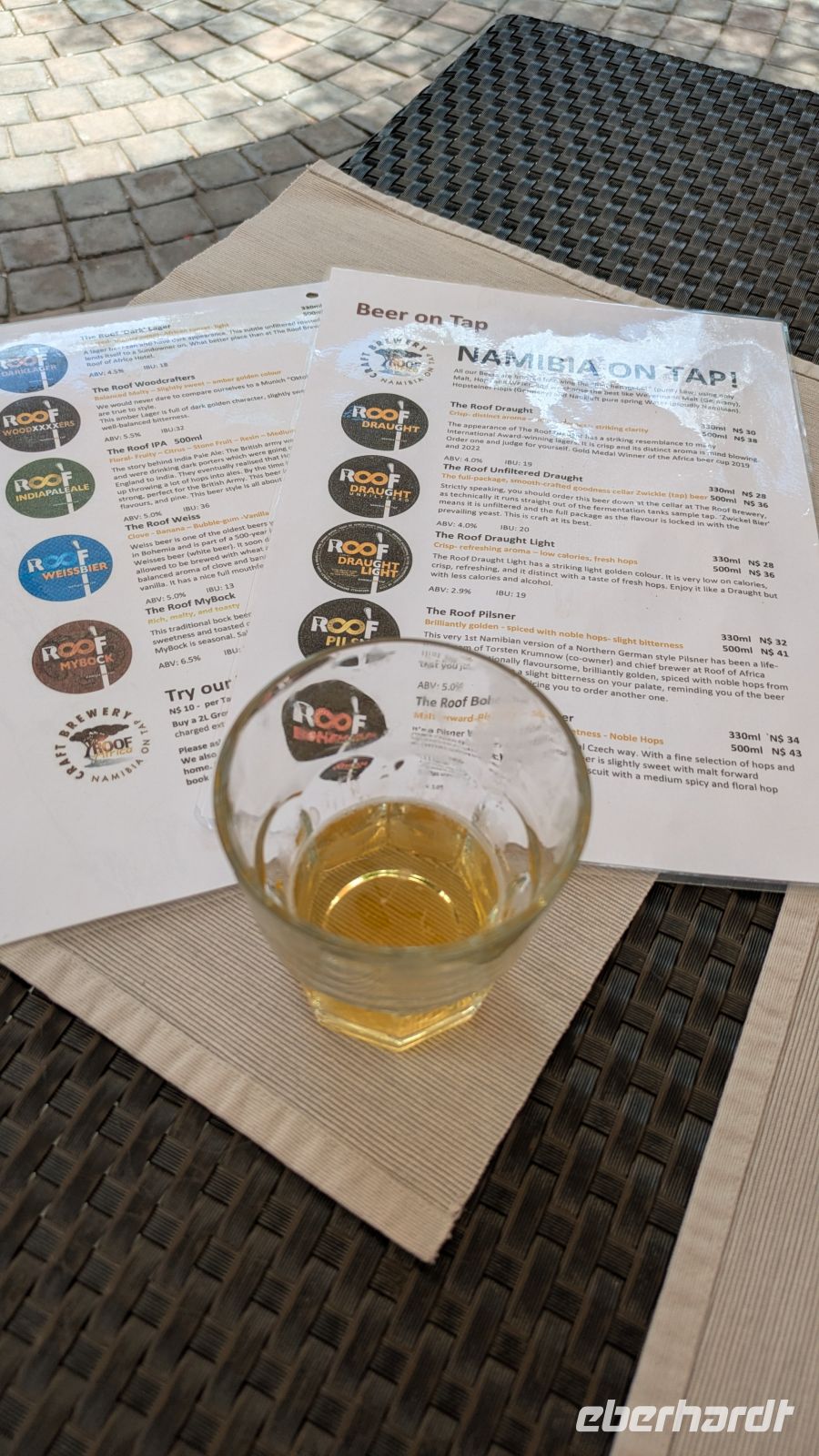 Bier Tasting, Roof of Africa