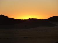 Sonnenuntergang in der Namib Naukluft Lodge