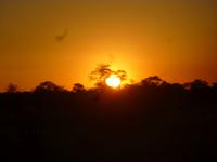 Sonnenuntergang im Mudumu Nationalpark